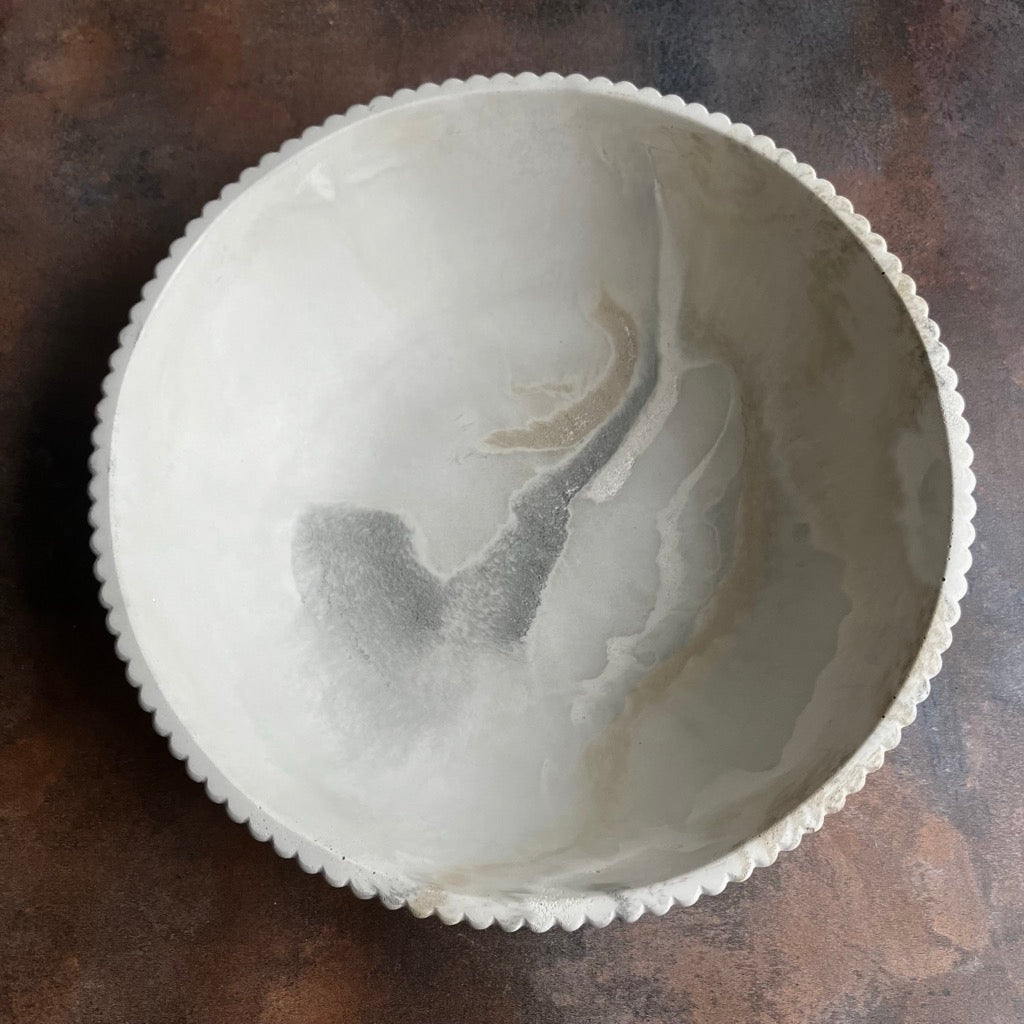 Temis- Fluted Bowl by Fancy Concrete