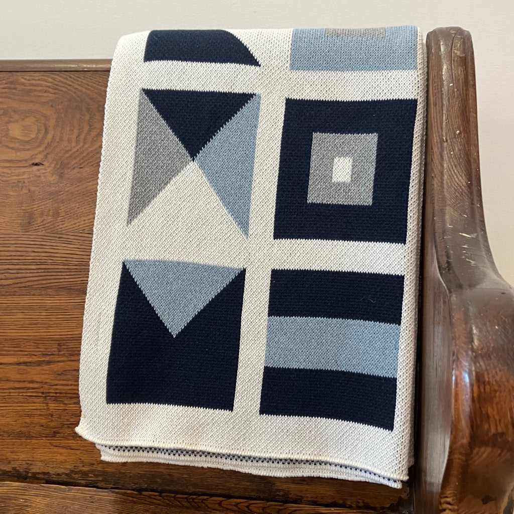 Nautical Flags Throw Blanket by In2Green