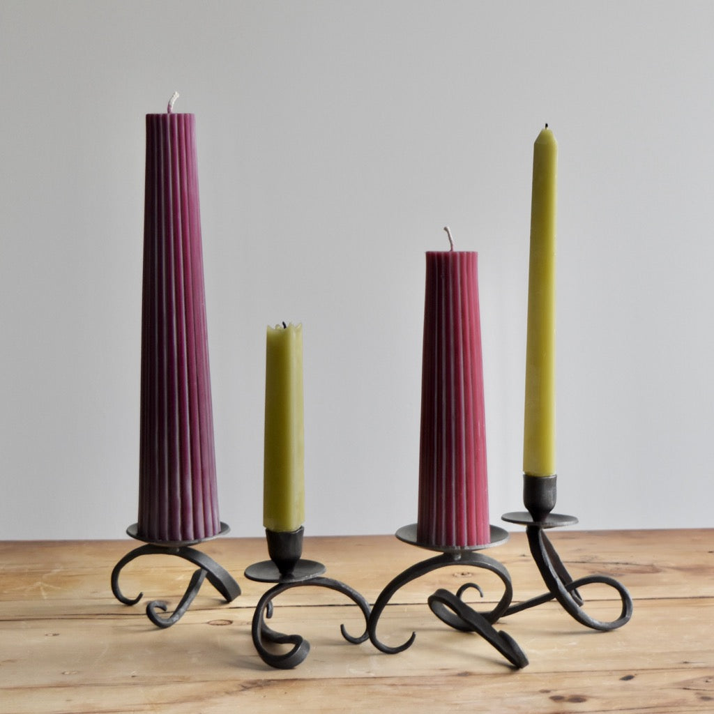 Sculpture Candle Holder by Blackthorne Forge