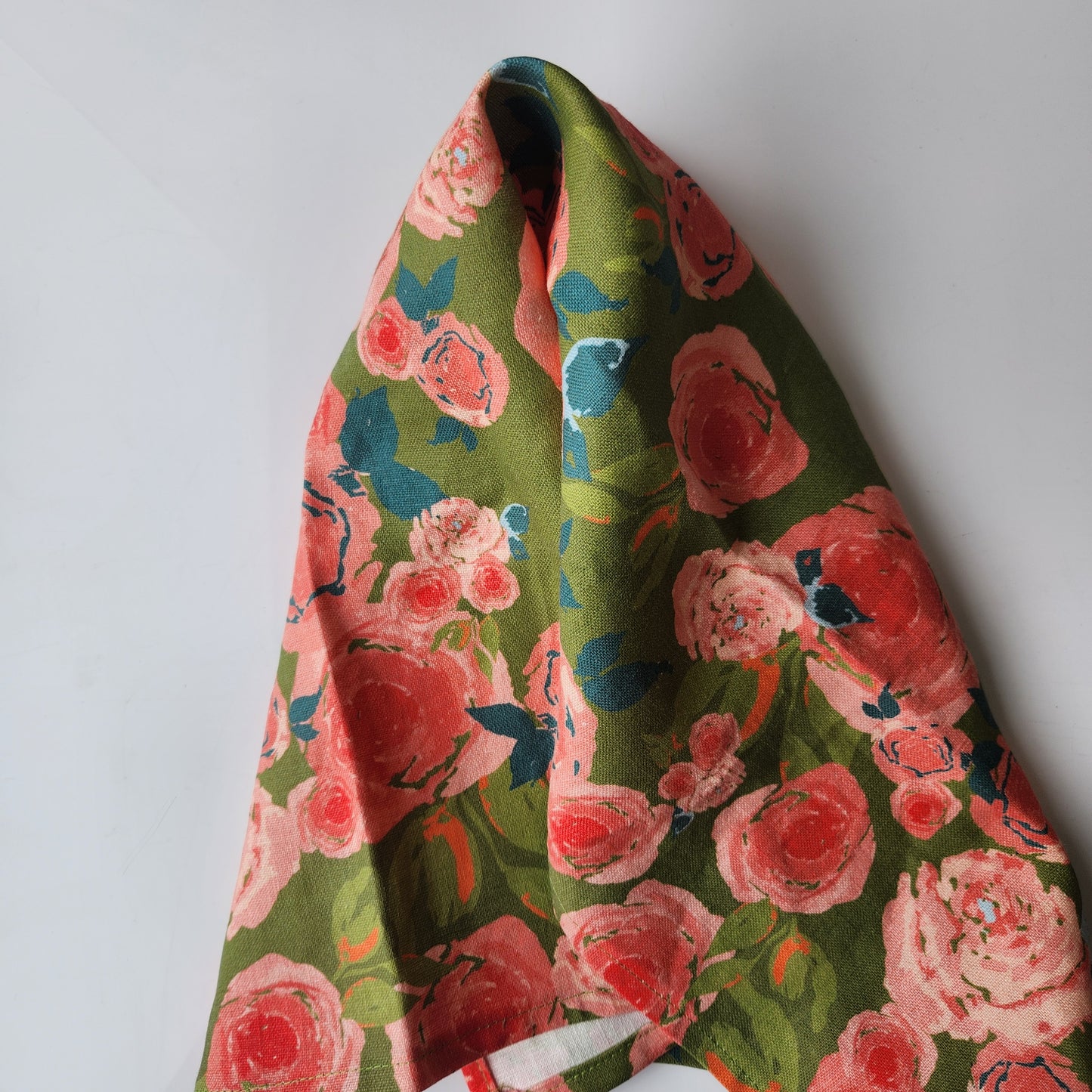 Linen Towel For Kitchen or Bath in "Rosette" by Glass Muriel