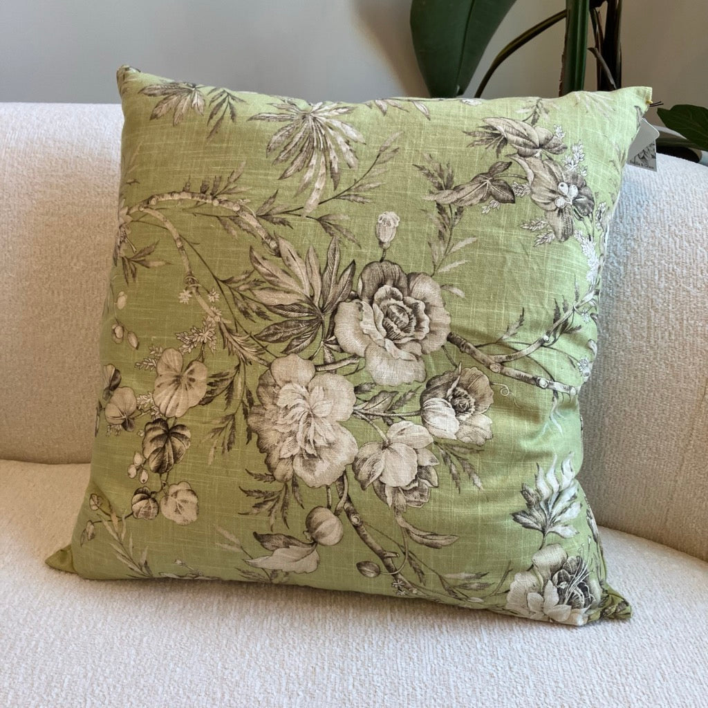 Olympia Floral Throw Pillow by Dahlia & Grace