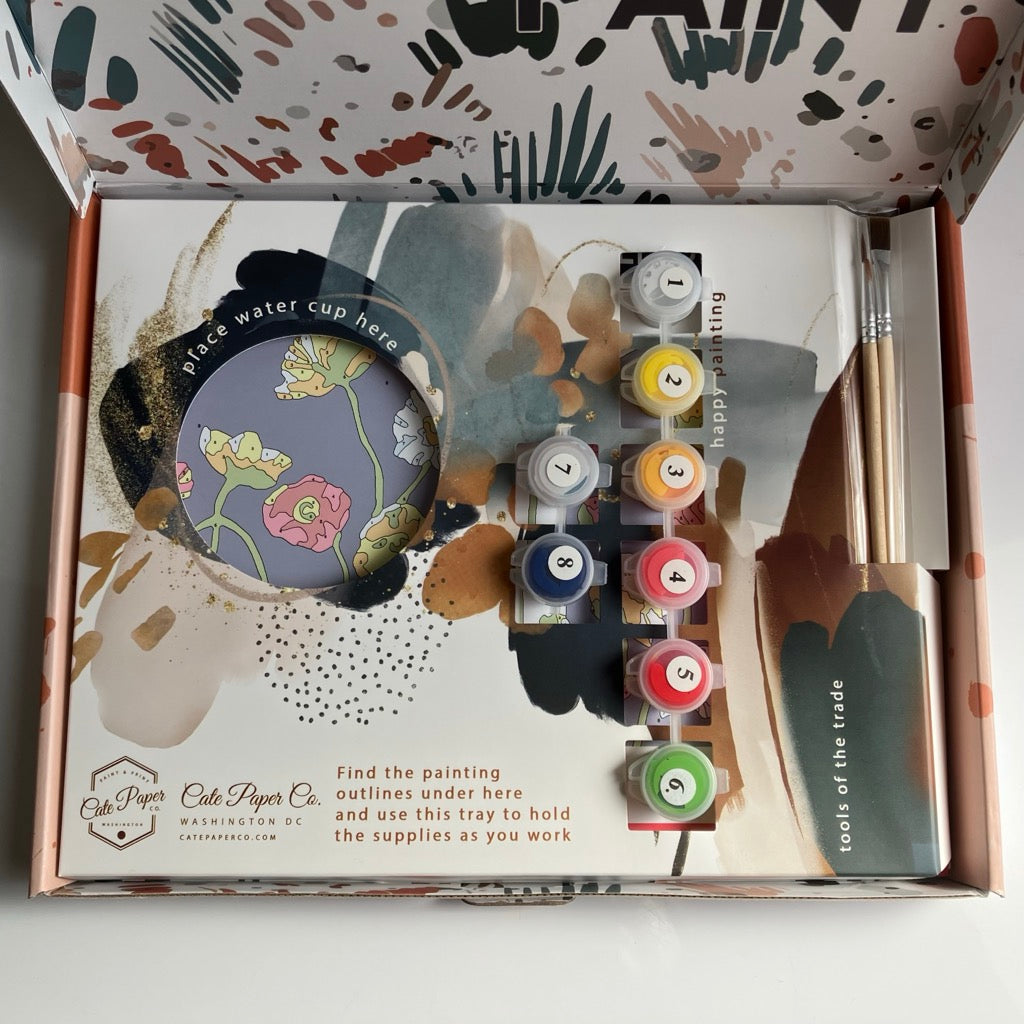 Field of Poppies Painting Kit by Cate Paper Co.