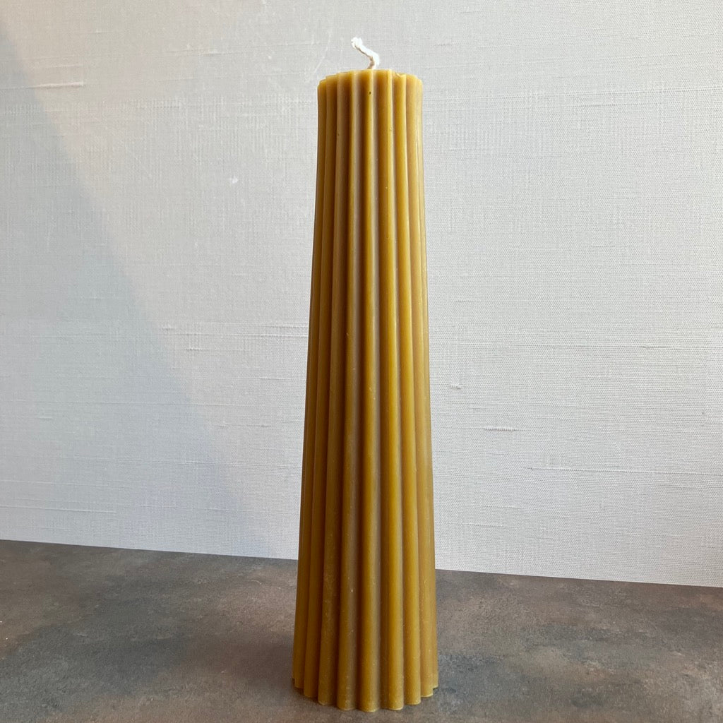 Petite Pillar Beeswax Candle by Greentree Home Candle