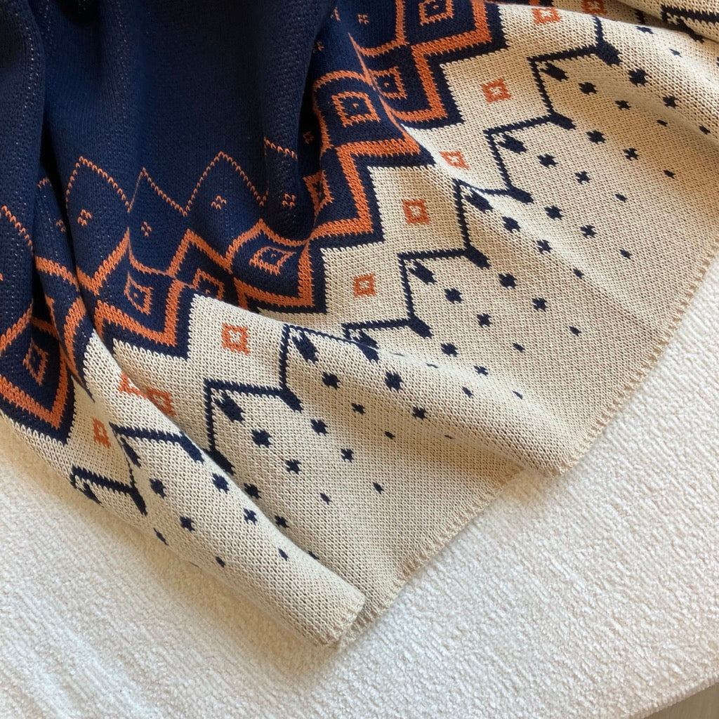 Vintage Icelandic Throw Blanket by In2Green