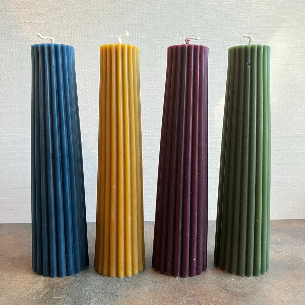 Petite Pillar Beeswax Candle by Greentree Home Candle