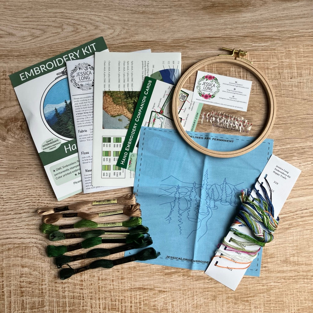 Happy Trails Embroidery Kit By Jessica Long Embroidery