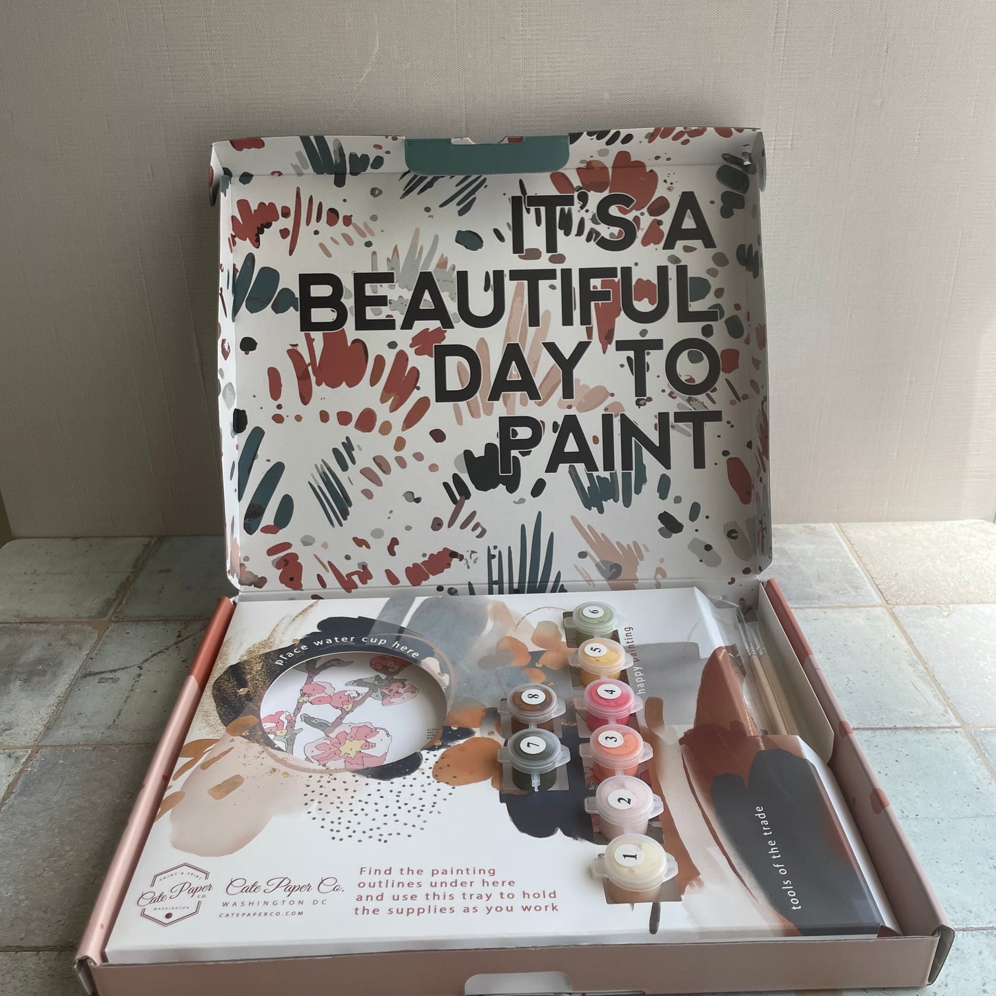 Cherry Blossoms Painting Kit by Cate Paper Co.