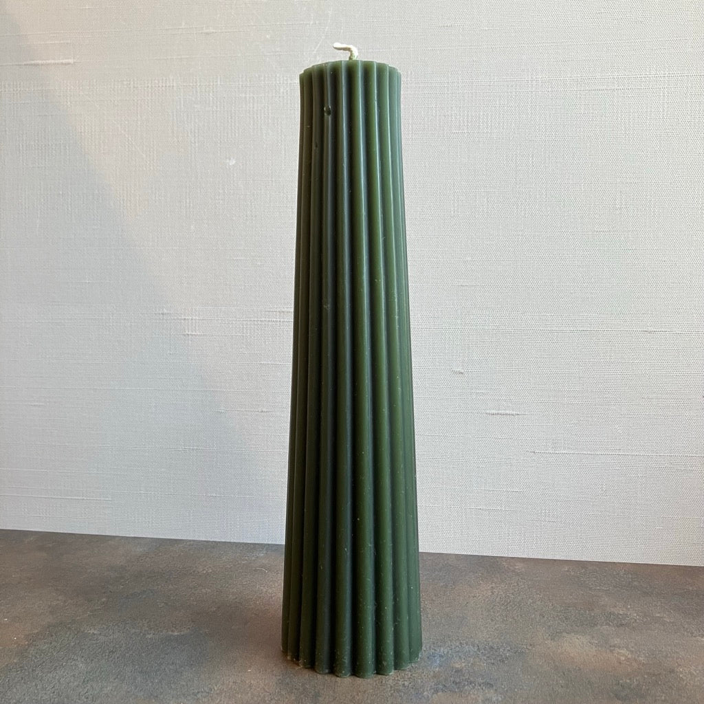 Petite Pillar Beeswax Candle by Greentree Home Candle