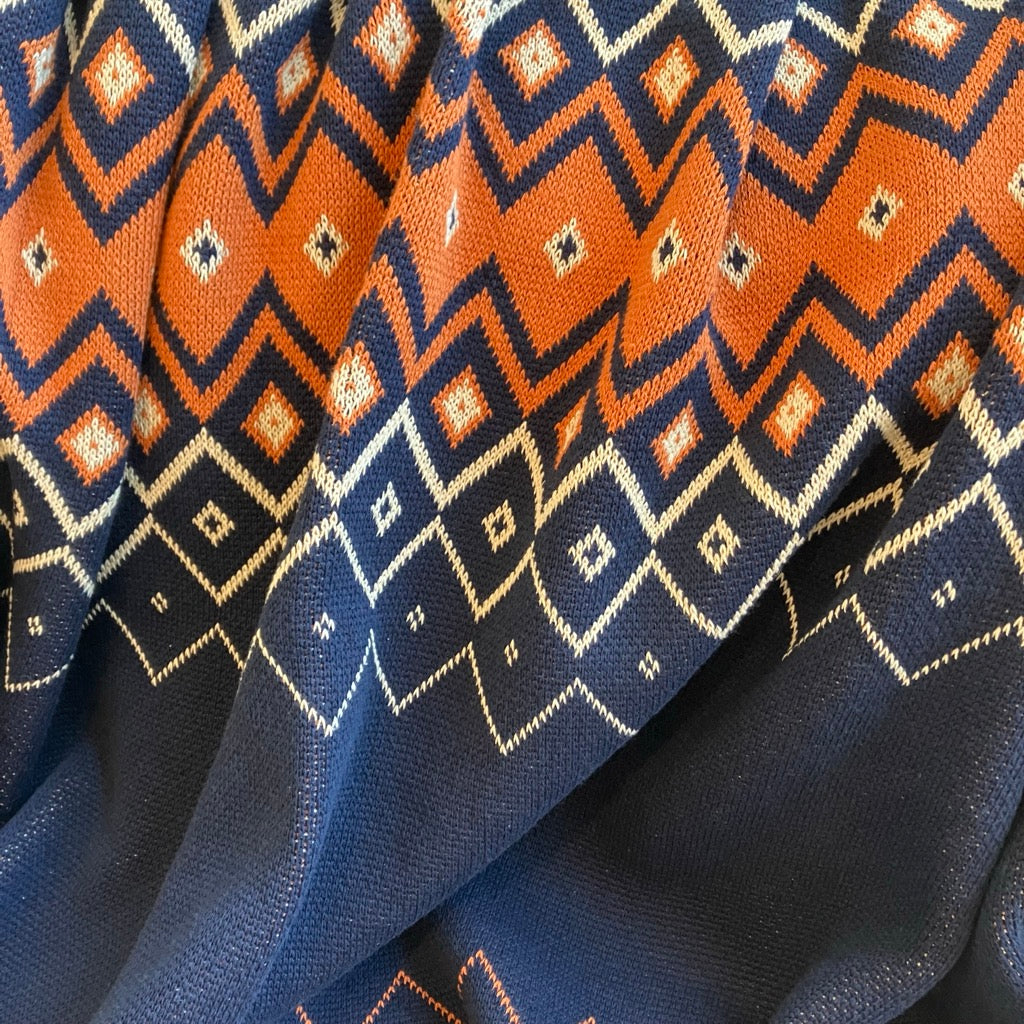 Vintage Icelandic Throw Blanket by In2Green