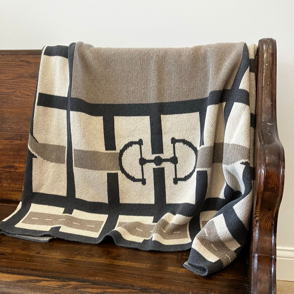 Equestrian Lattice Throw Blanket by In2Green