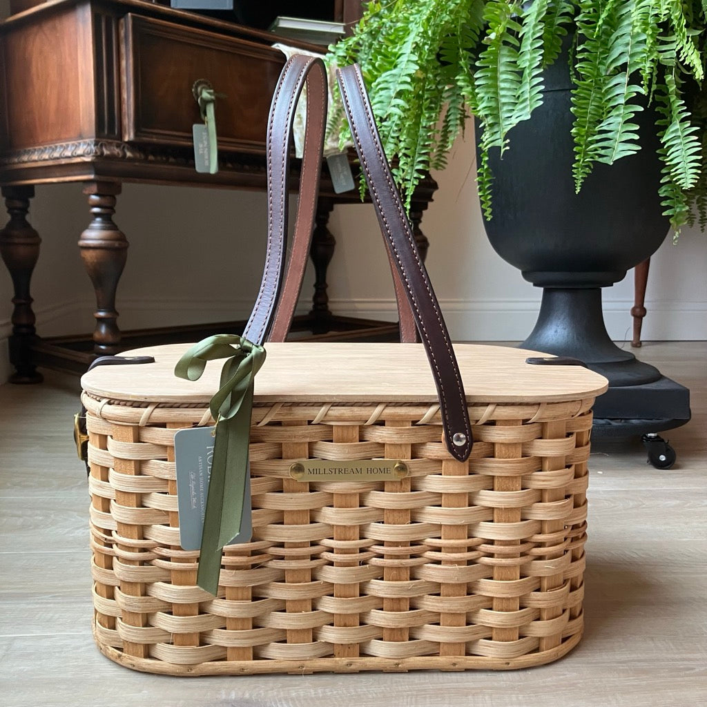 Handwoven Picnic Basket by Millstream Home