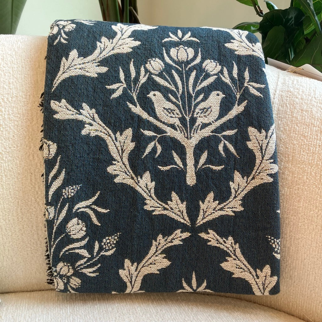 Isobel Throw Blanket in Thistle By Kindly Woven