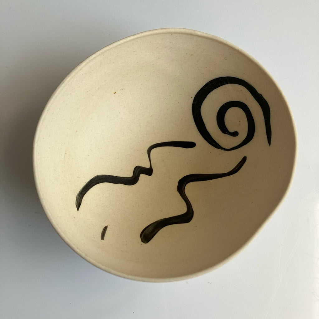 Dancing Slip Bowl by Linda Ziemke