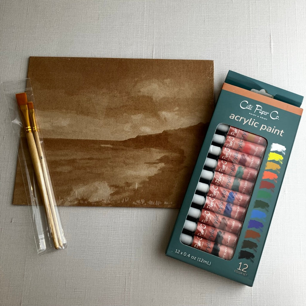 Seashore Path Impressionist Landscape Painting Kit by Cate Paper Co.