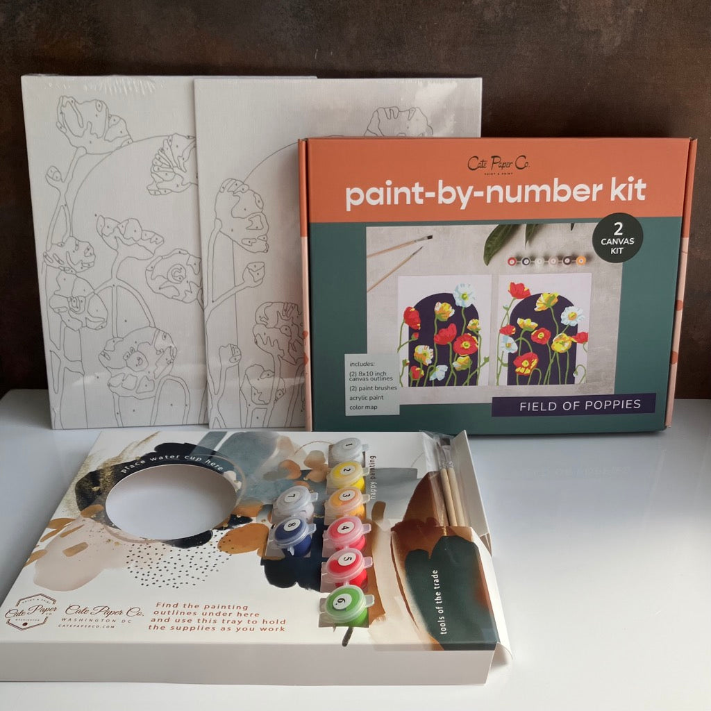 Field of Poppies Painting Kit by Cate Paper Co.