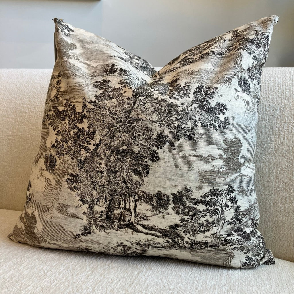 Hilda Forest Scene Throw Pillow by Dahlia & Grace