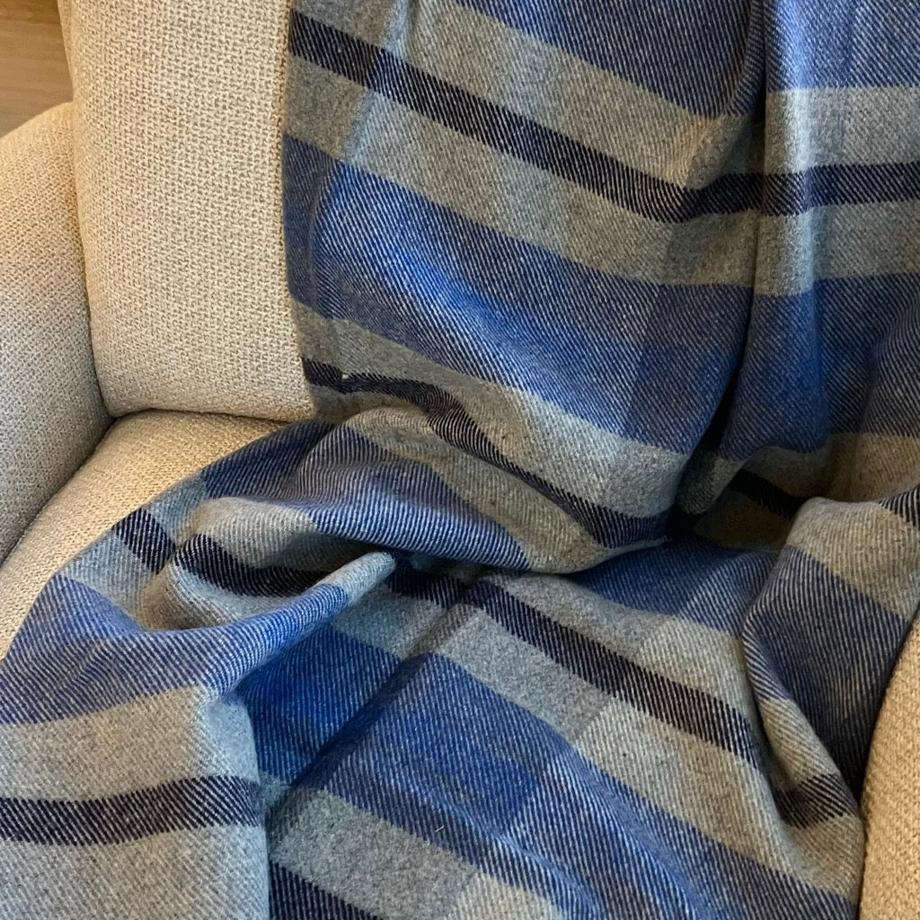 Northfield Plaid Wool Throw Blanket by Faribault Mill