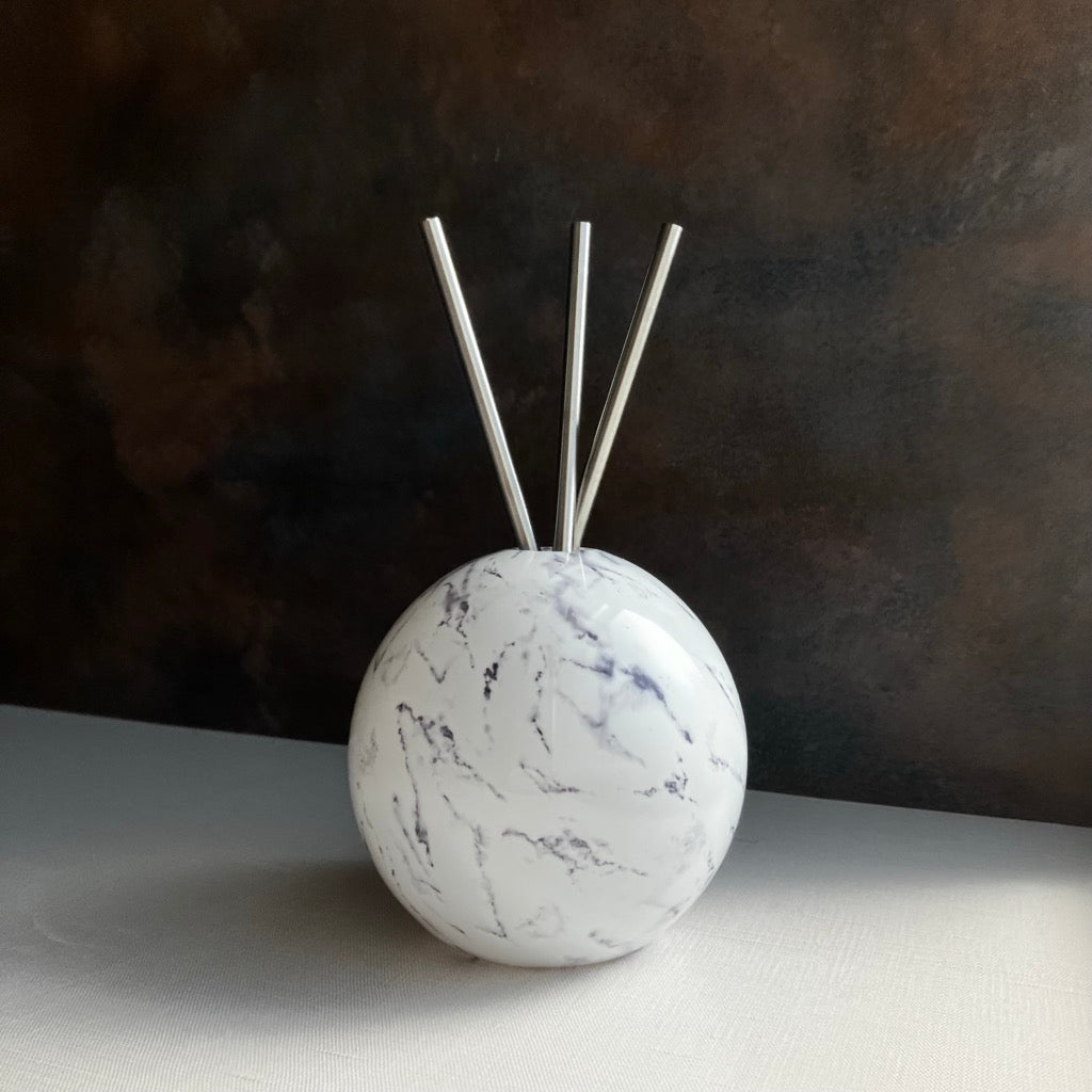 Vase in White Marble By Everlasting Candle