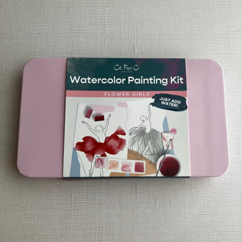 Flower Girls Watercolor Painting Kit by Cate Paper Co.