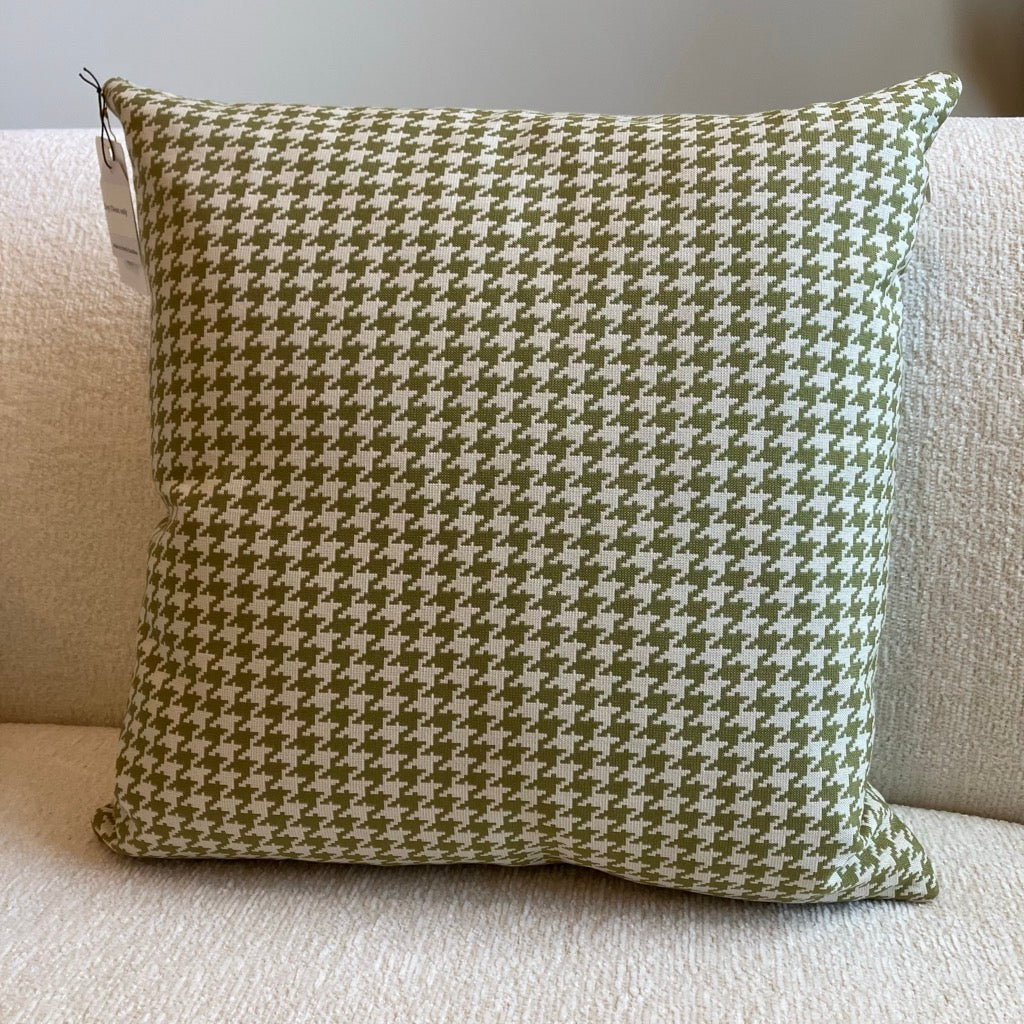 Elsie Houndstooth Throw Pillow by Dahlia & Grace