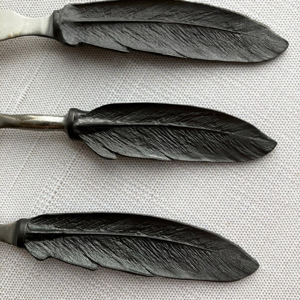 Feather Hostess Set by Michael Michaud