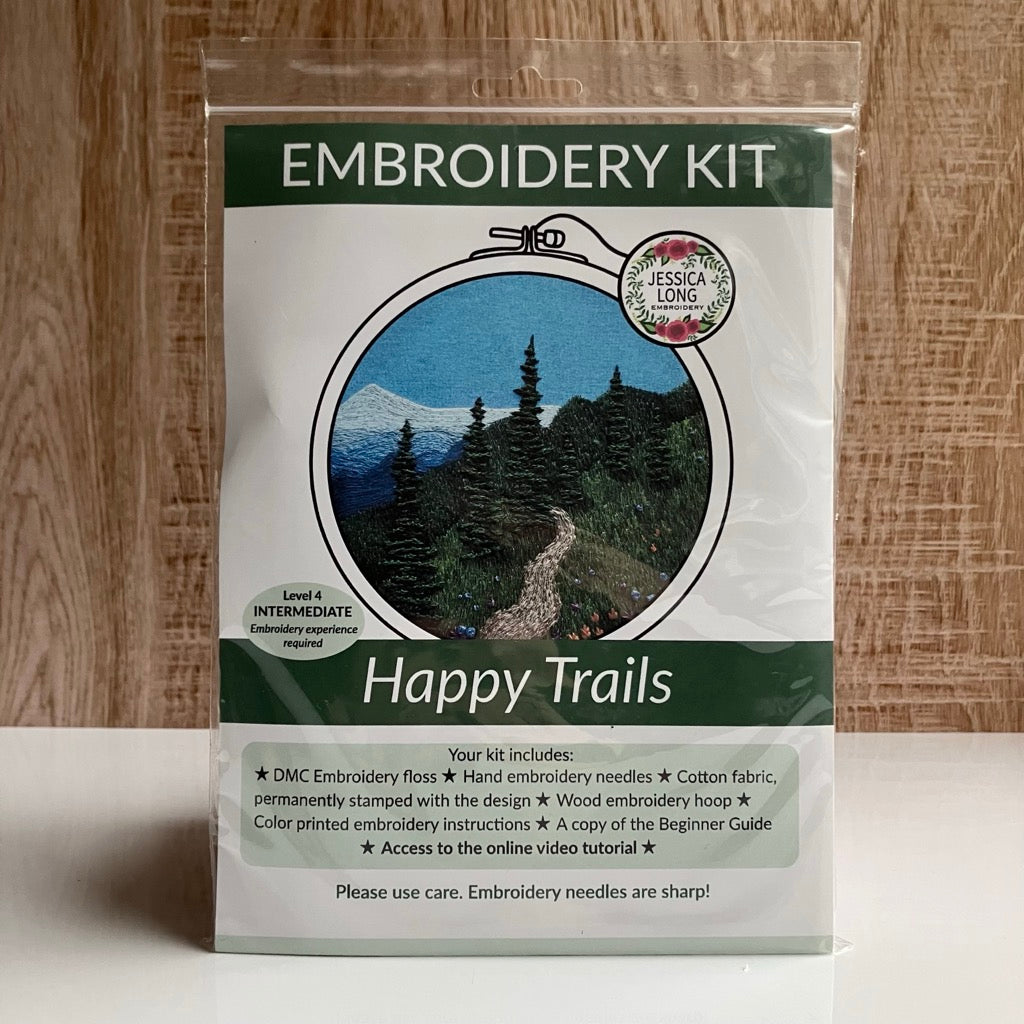 Happy Trails Embroidery Kit By Jessica Long Embroidery