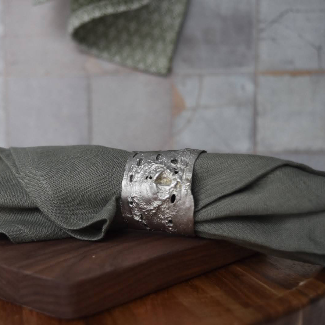 Birch Napkin Rings By Michael Michaud (Set of 4)