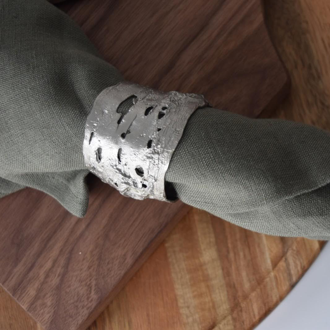 Birch Napkin Rings By Michael Michaud (Set of 4)