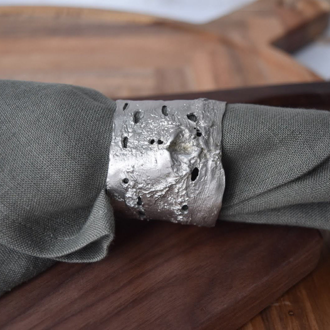 Birch Napkin Rings By Michael Michaud (Set of 4)