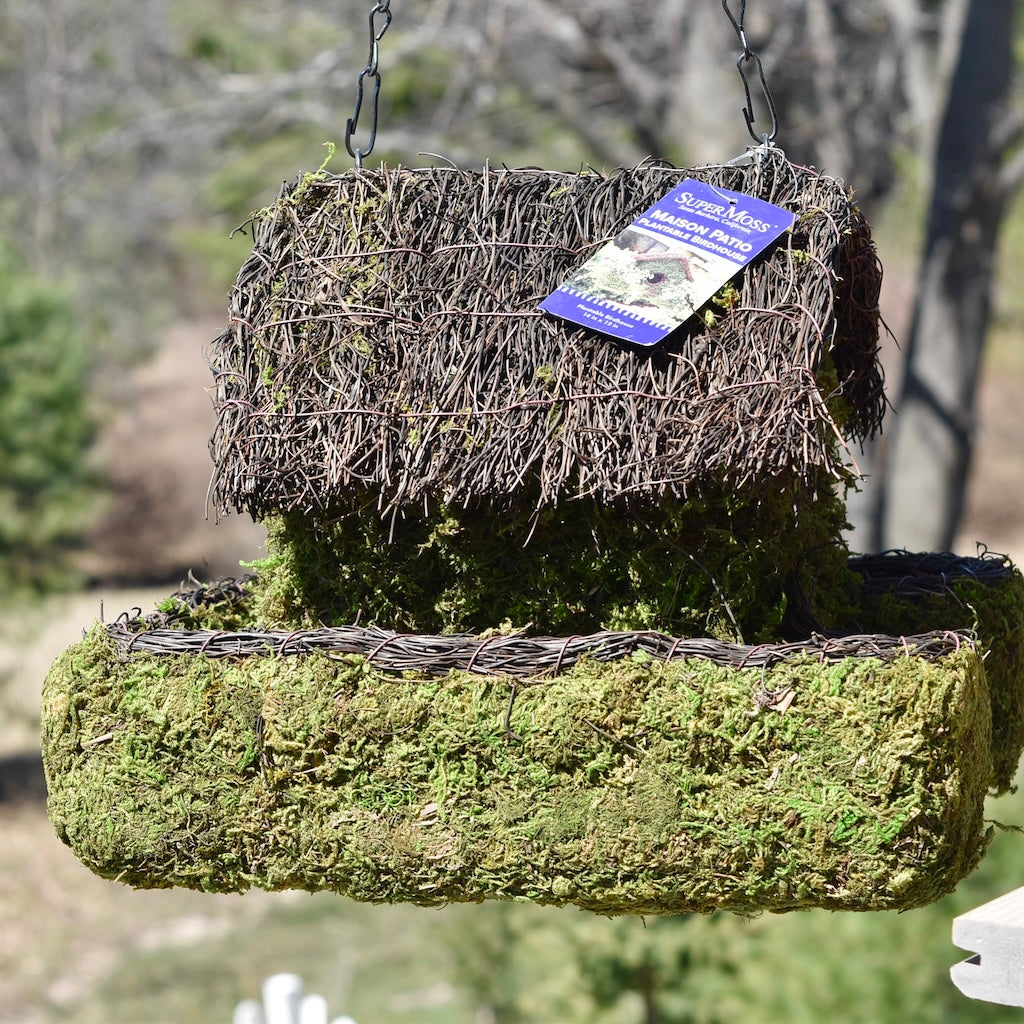 Birdhouse in Woven Moss