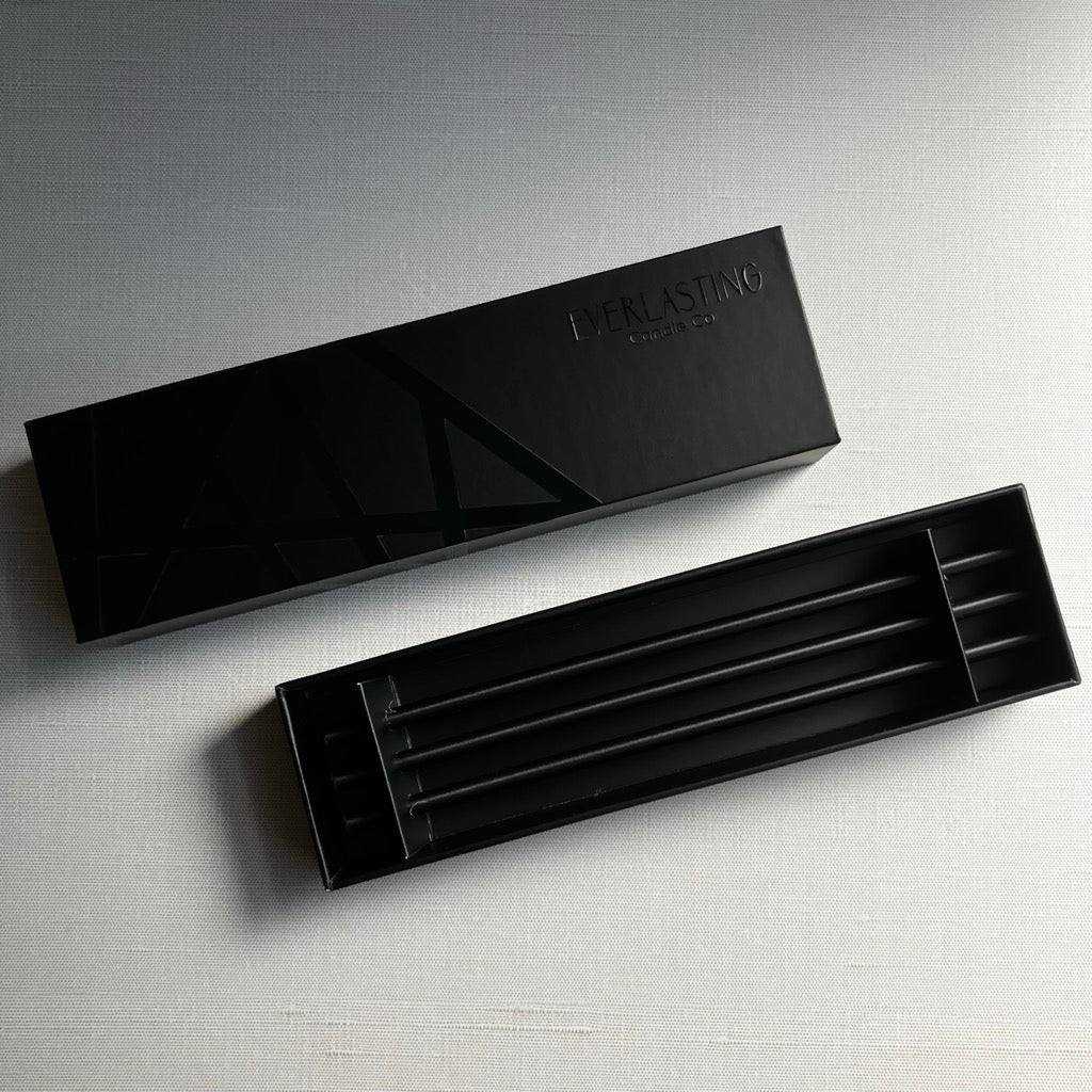 Black Reusable Steel Candles by Everlasting Candle