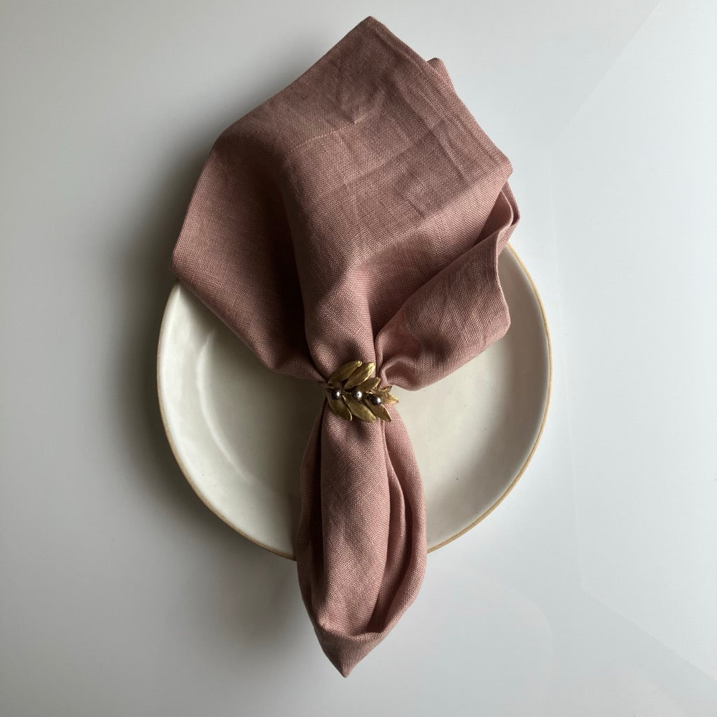 Linen Napkin in Dusk by Rough Linen