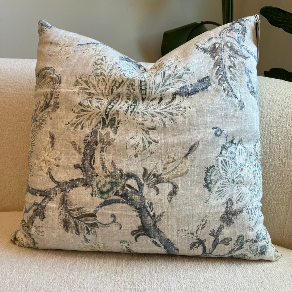 Vivienne Botanical Throw Pillow by Dahlia & Grace