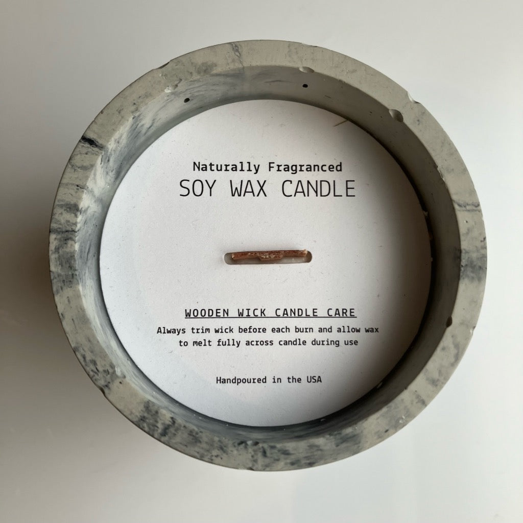 Sunset In The Garden Candle in Concrete Vessel
