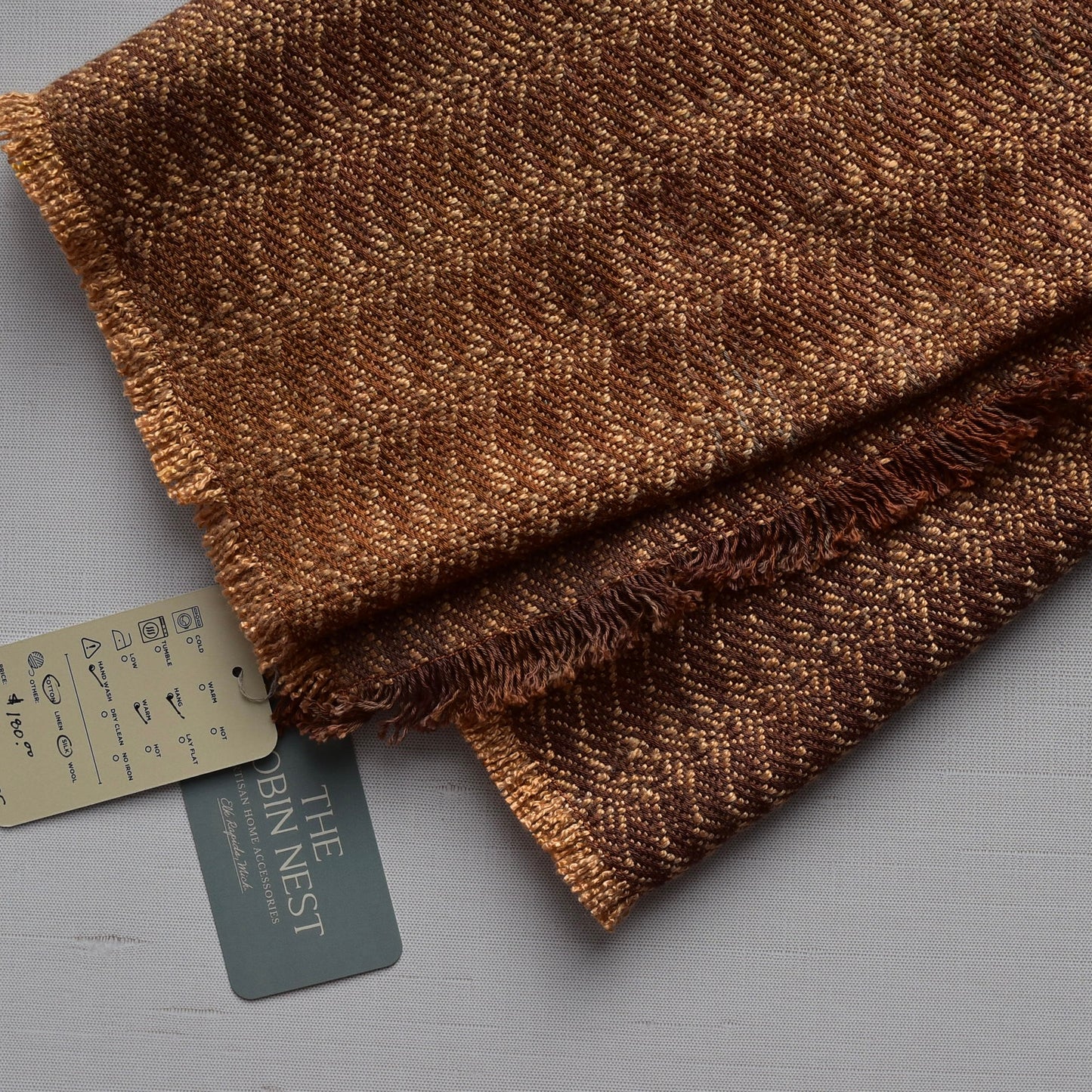 Gold and Tan Scarf by Kristina Nichols