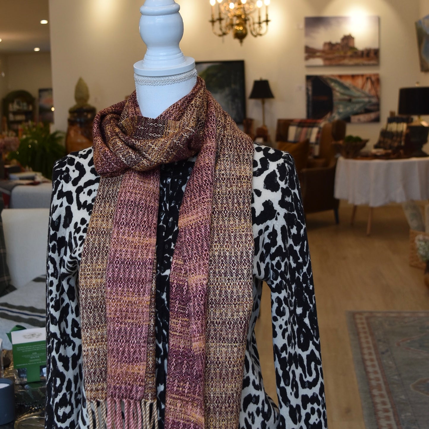 Orange, Red, and Yellow Scarf by Kristina Nichols