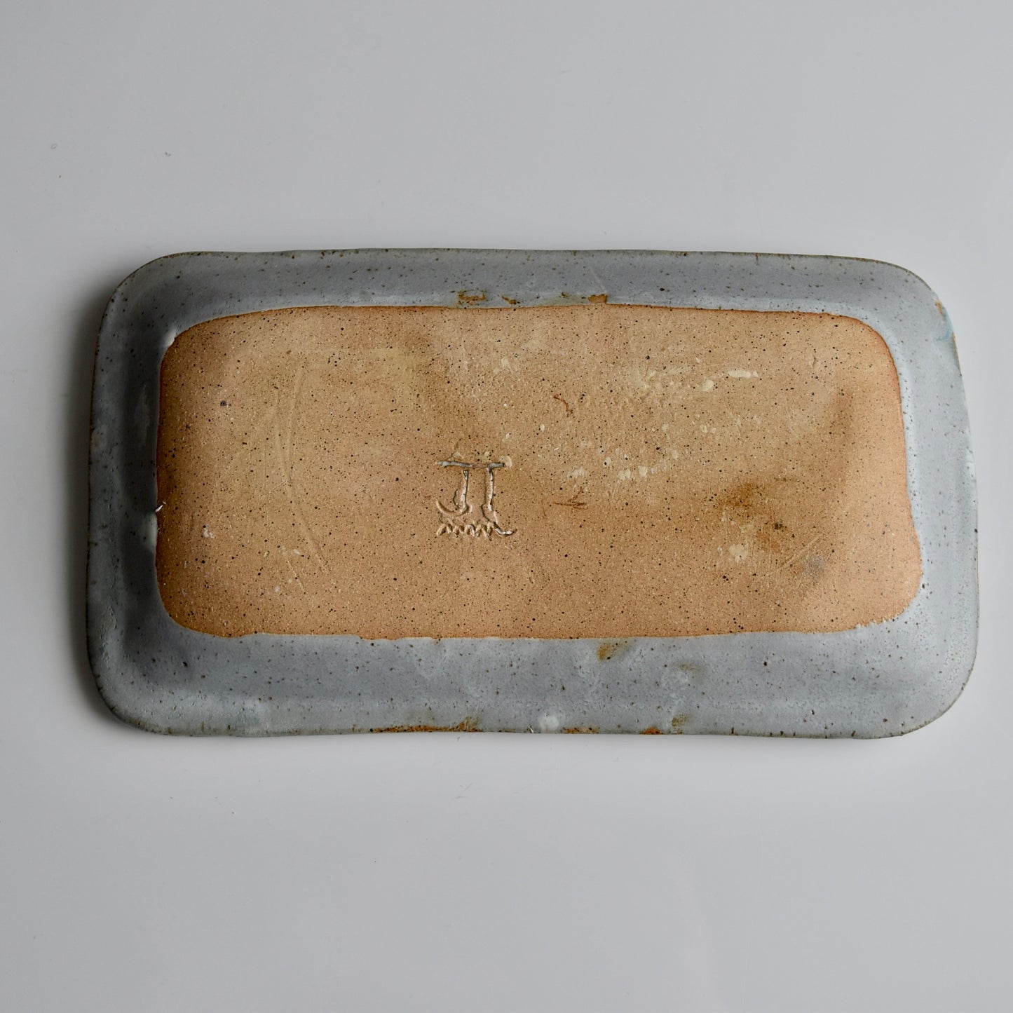 Medium Light Blue Birch Dish by Jan Toscano