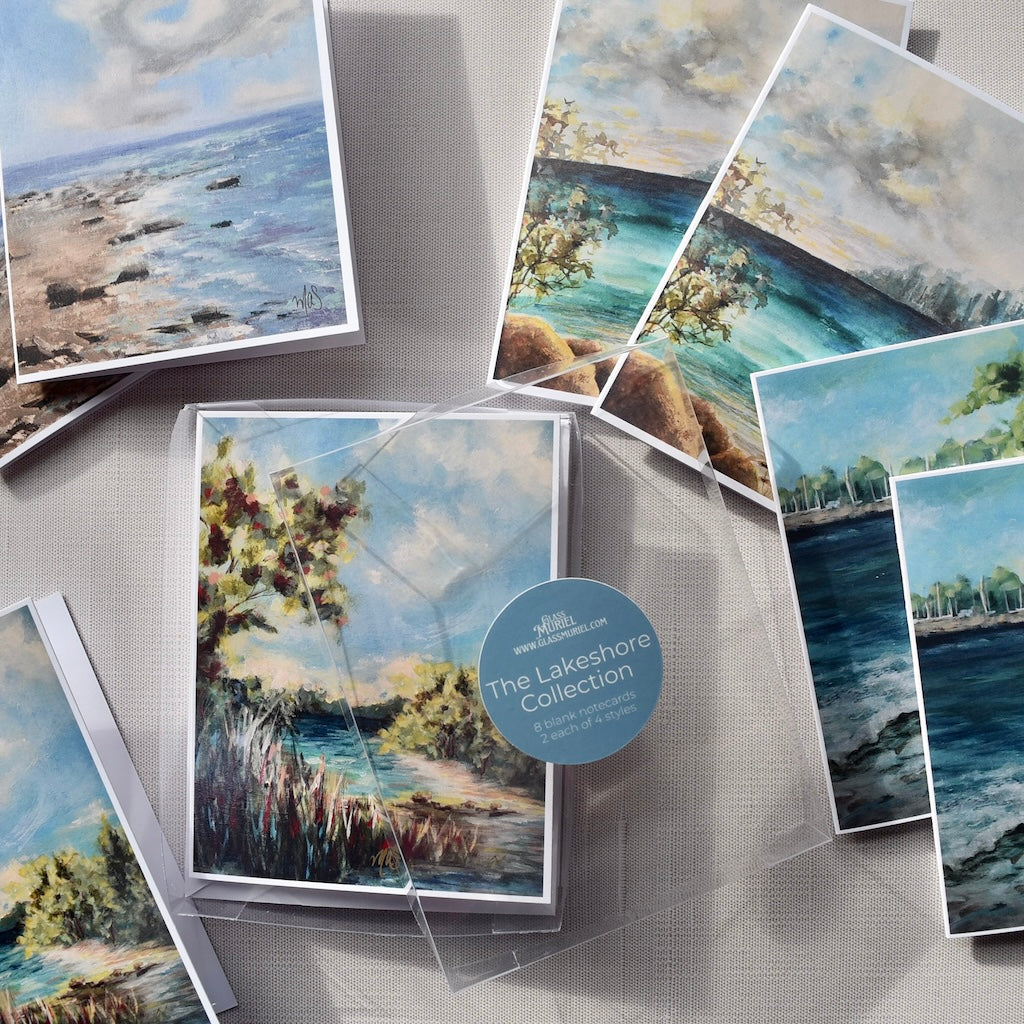 Lakeshore Notecard Set by Glass Muriel
