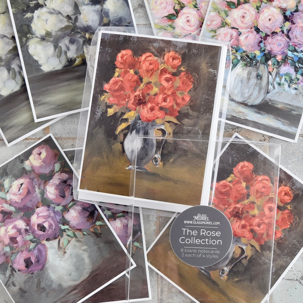 Rose Notecard Set by Glass Muriel
