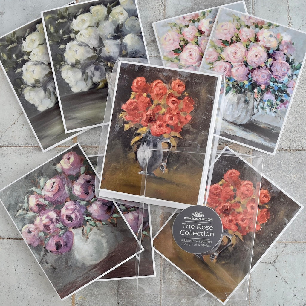 Rose Notecard Set by Glass Muriel