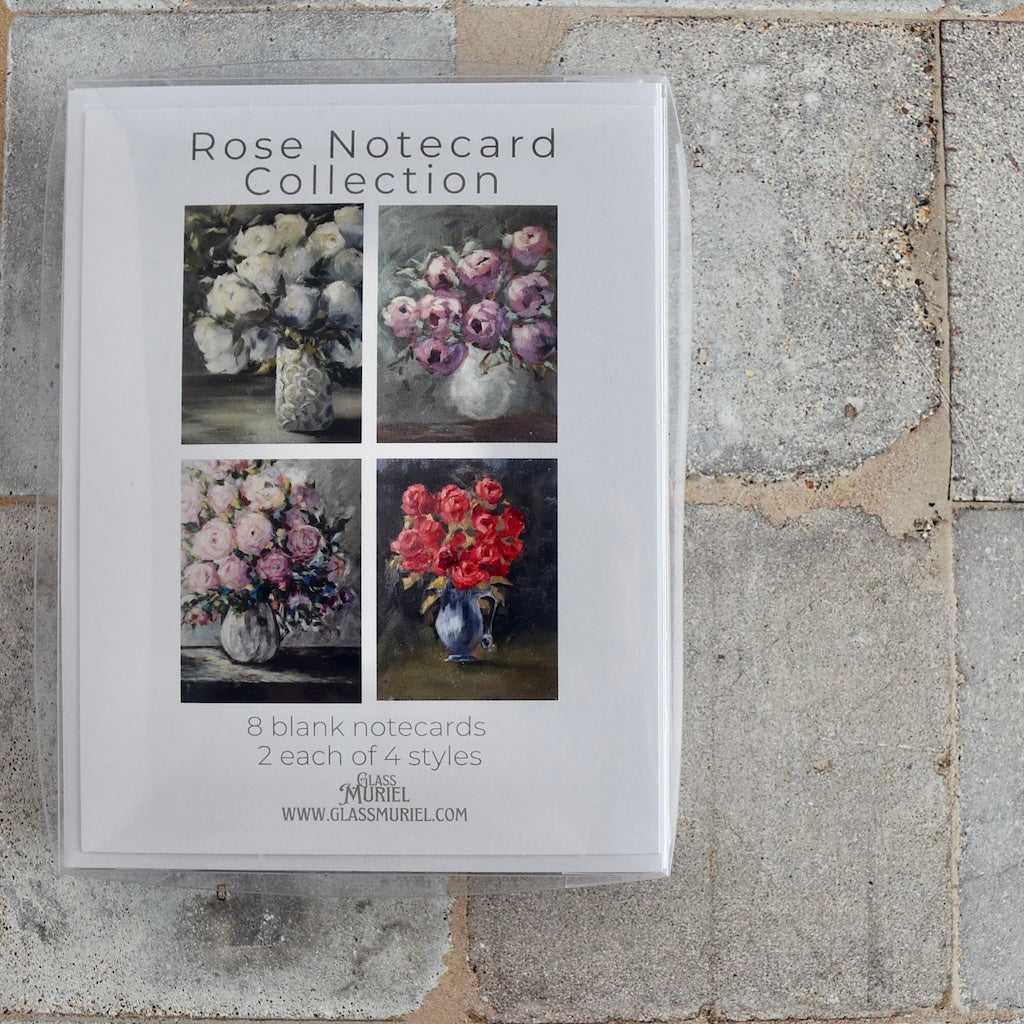 Rose Notecard Set by Glass Muriel