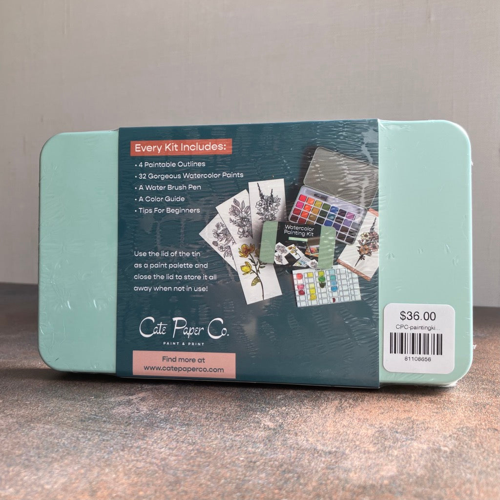 Wildflower Meadow Watercolor Painting Kit by Cate Paper Co.