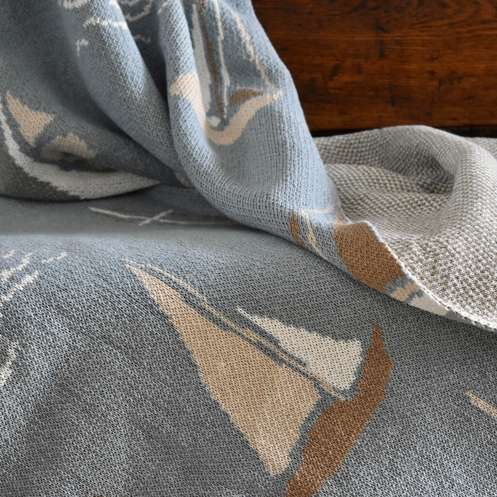Nautical Sailboats in light blue by In 2 Green