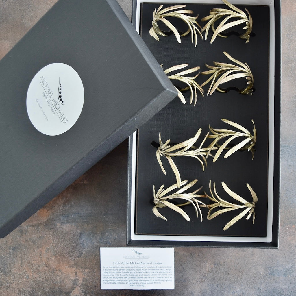 Rosemary Napkin Rings By Michael Michaud (Set of 8)