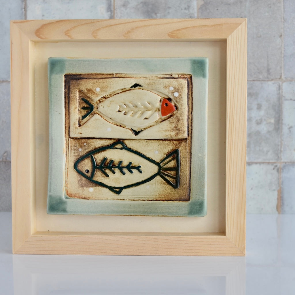 Art Tile - Fish by Otis Pottery