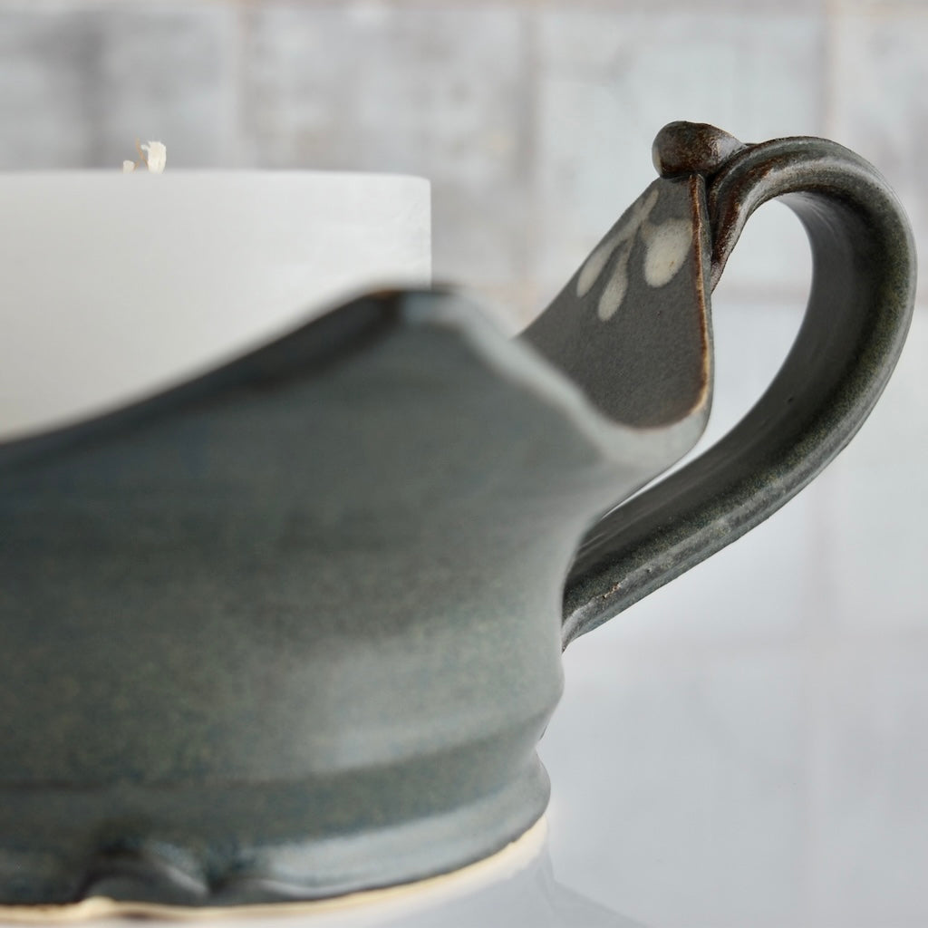 Candle Holder in Midnight by Otis Pottery