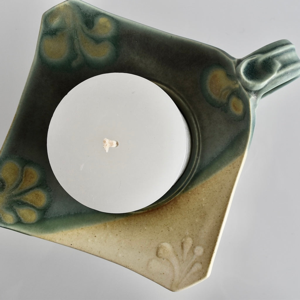 Candle Holder in Shoreline by Otis Pottery