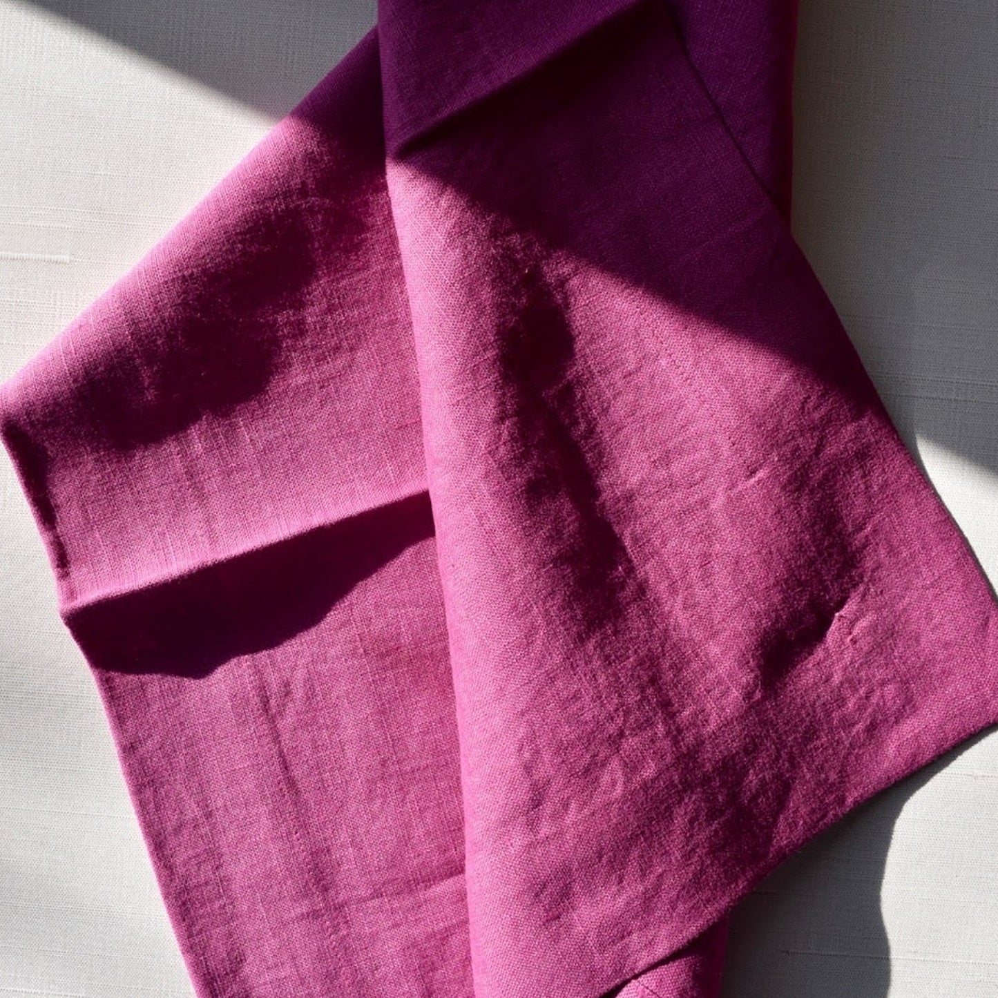 Linen Napkin in Orchid by Rough Linen