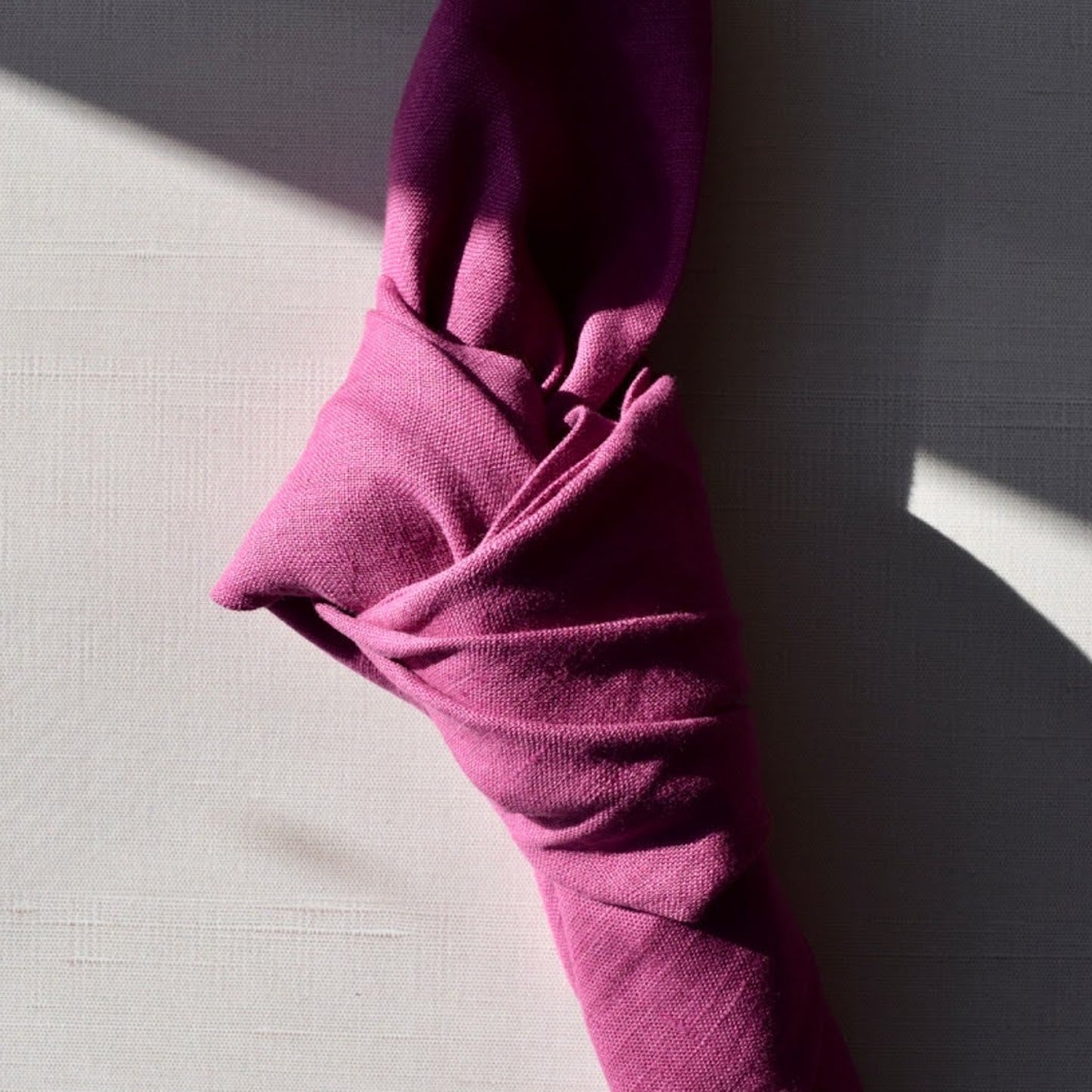 Linen Napkin in Orchid by Rough Linen