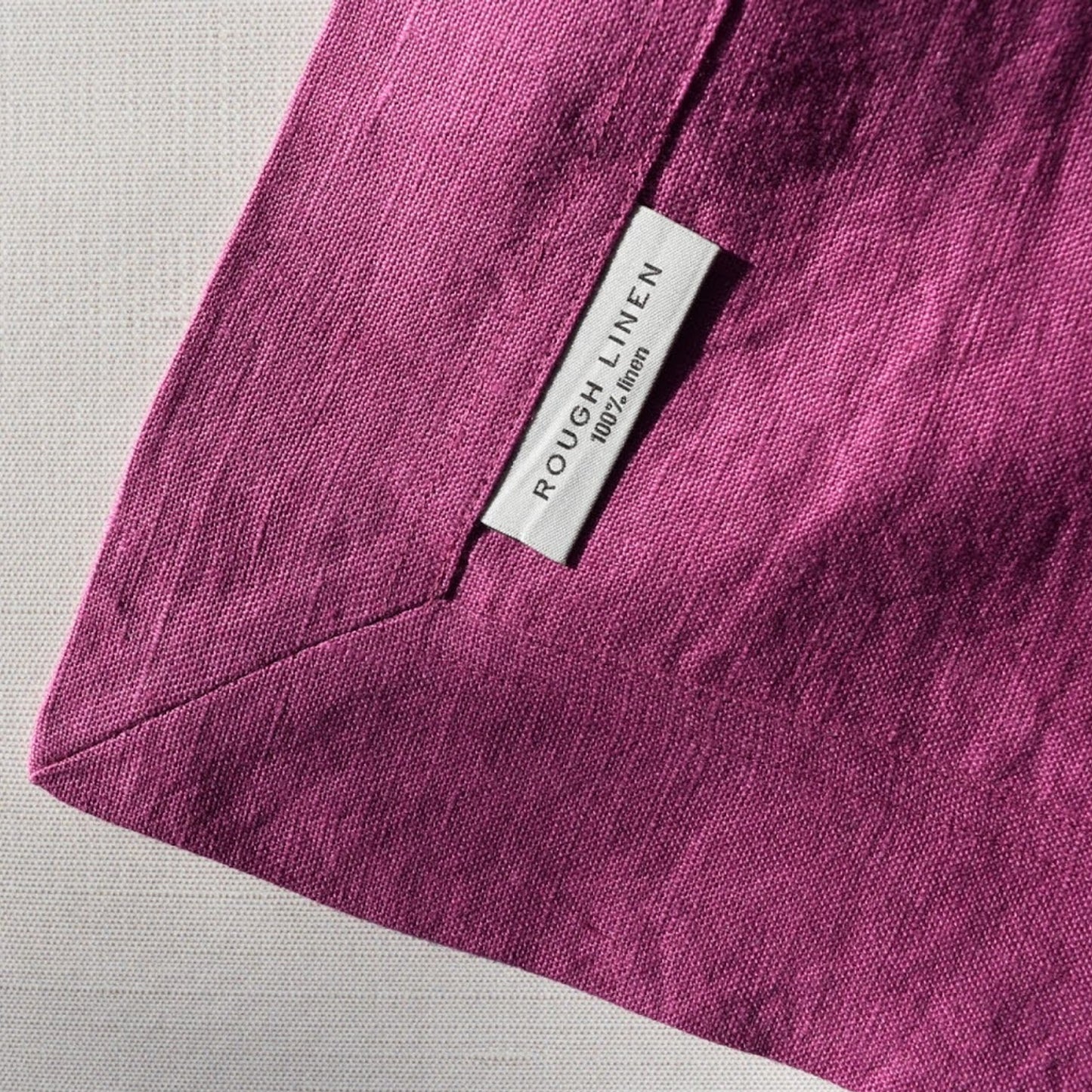 Linen Napkin in Orchid by Rough Linen